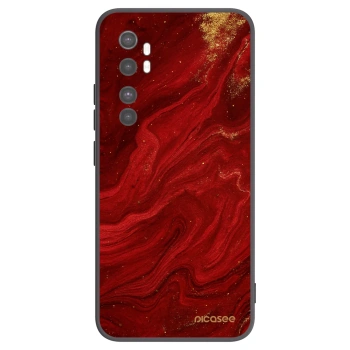 Picasee Μαύρη θήκη σιλικόνης για Xiaomi Mi Note 10 Lite - Red