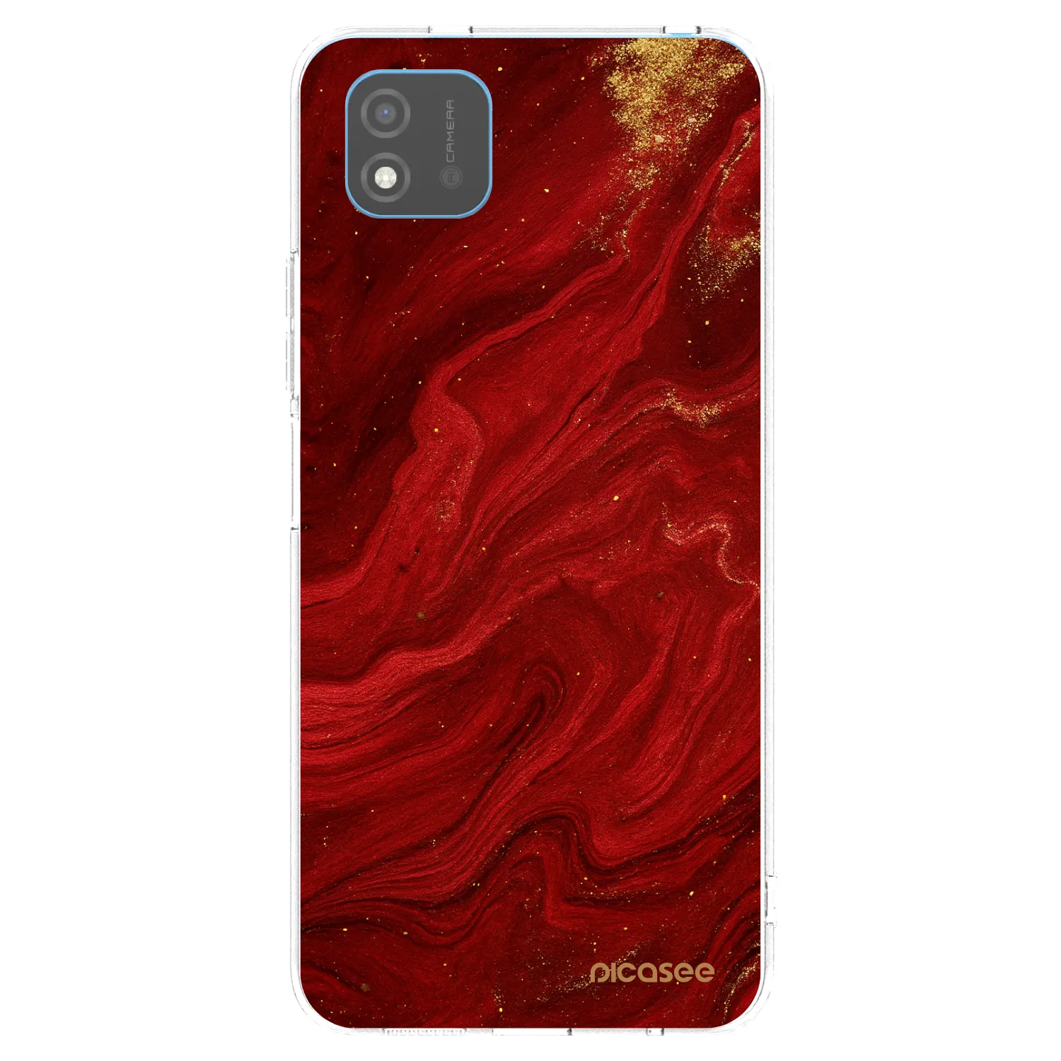 Picasee διαφανής θήκη σιλικόνης Realme C11 (2021) - Red