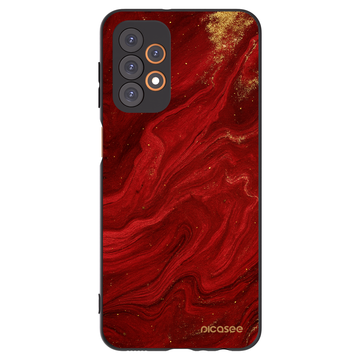 Picasee Μαύρη θήκη σιλικόνης για Samsung Galaxy A23 A235F 4G - Red