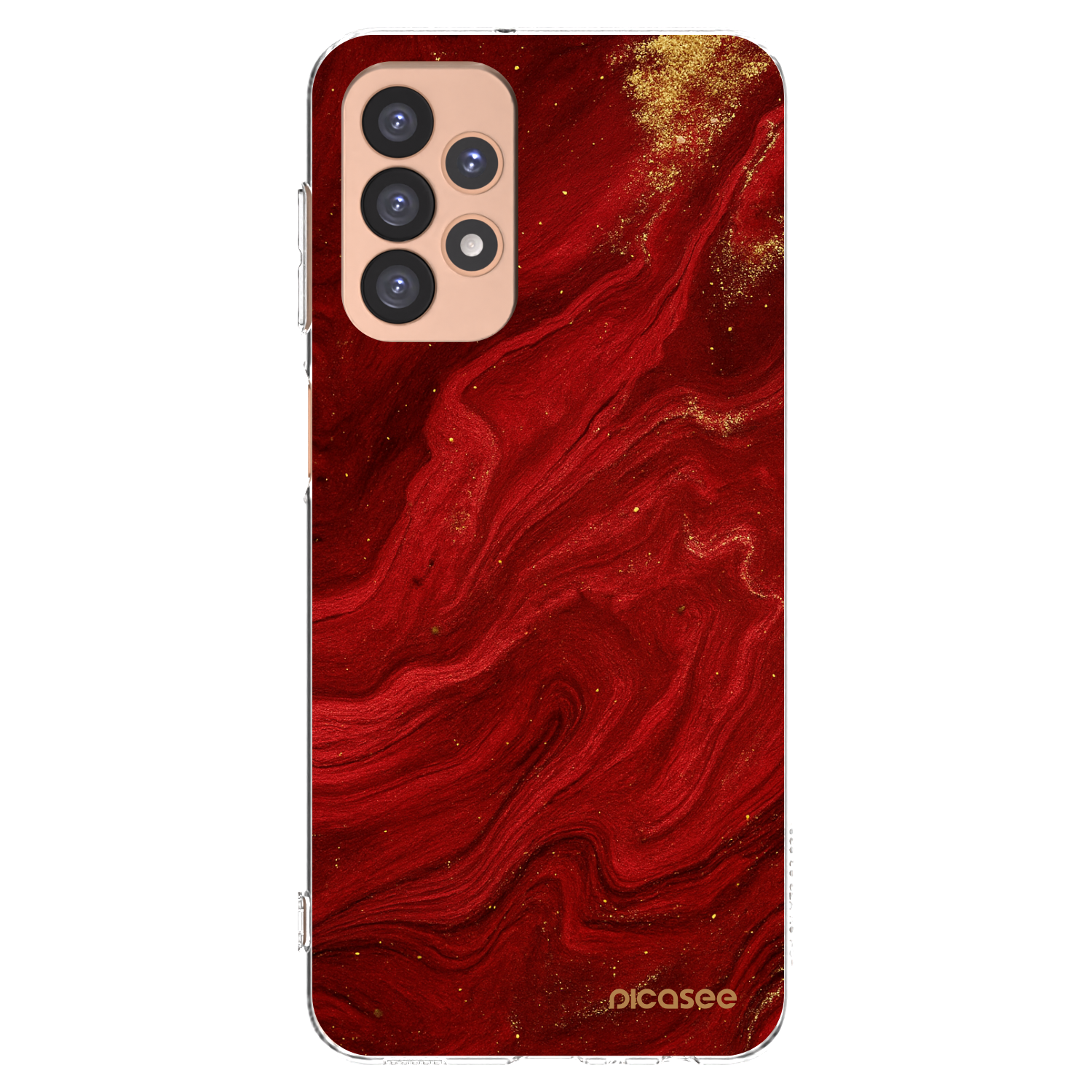 Picasee διαφανής θήκη σιλικόνης Samsung Galaxy A23 A236B 5G - Red