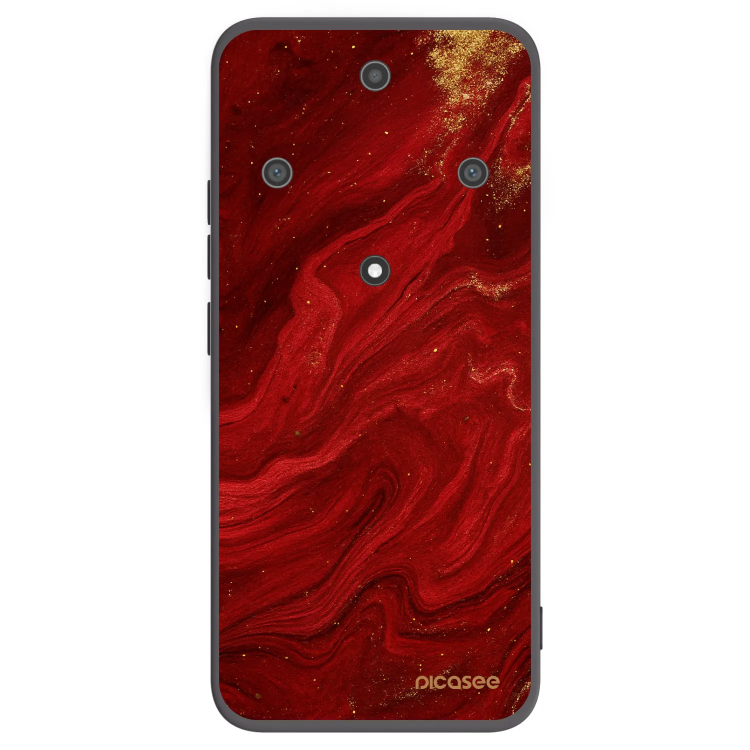 Picasee Μαύρη θήκη σιλικόνης για Honor Magic5 Lite 5G - Red