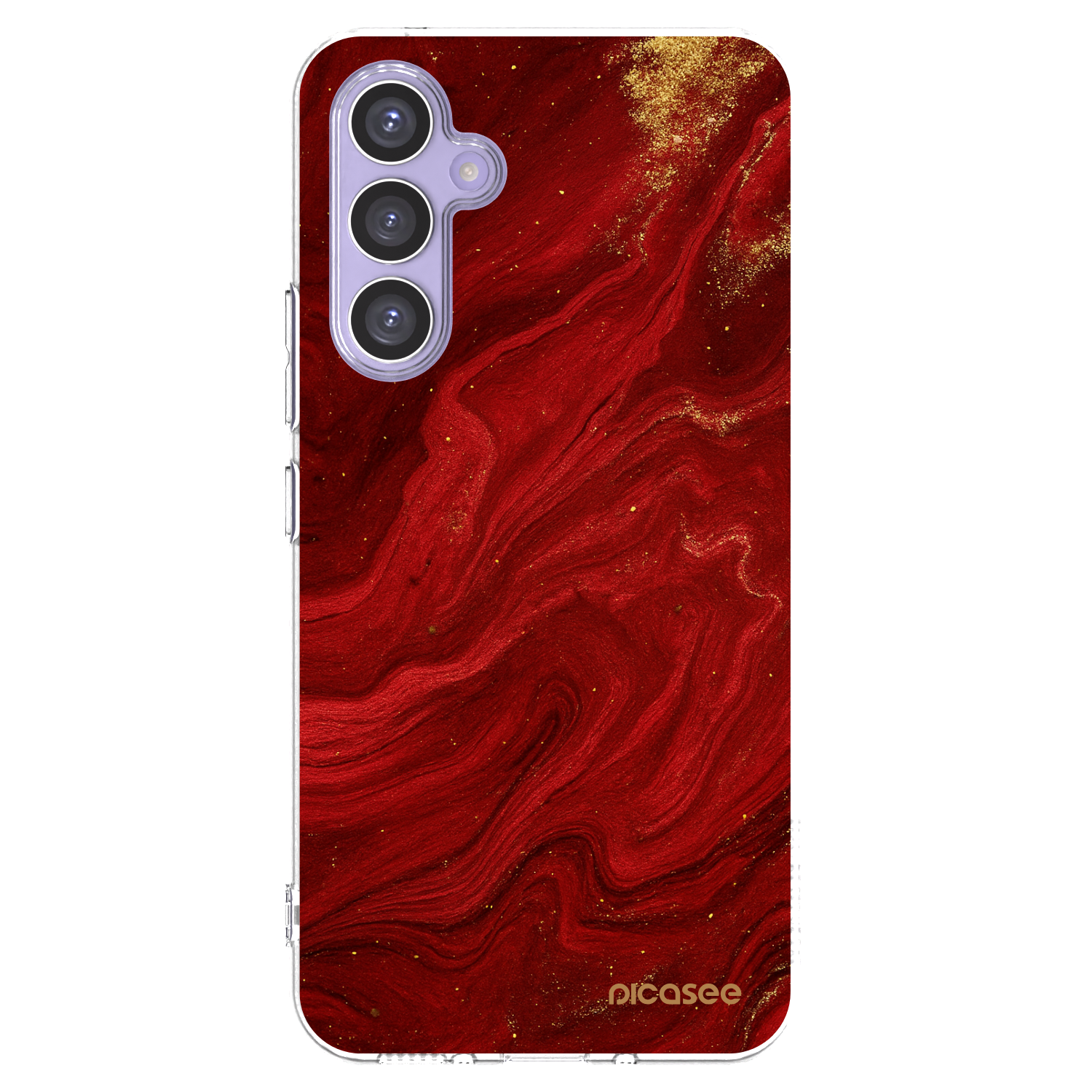 Picasee διαφανής θήκη σιλικόνης Samsung Galaxy A54 5G A546B - Red