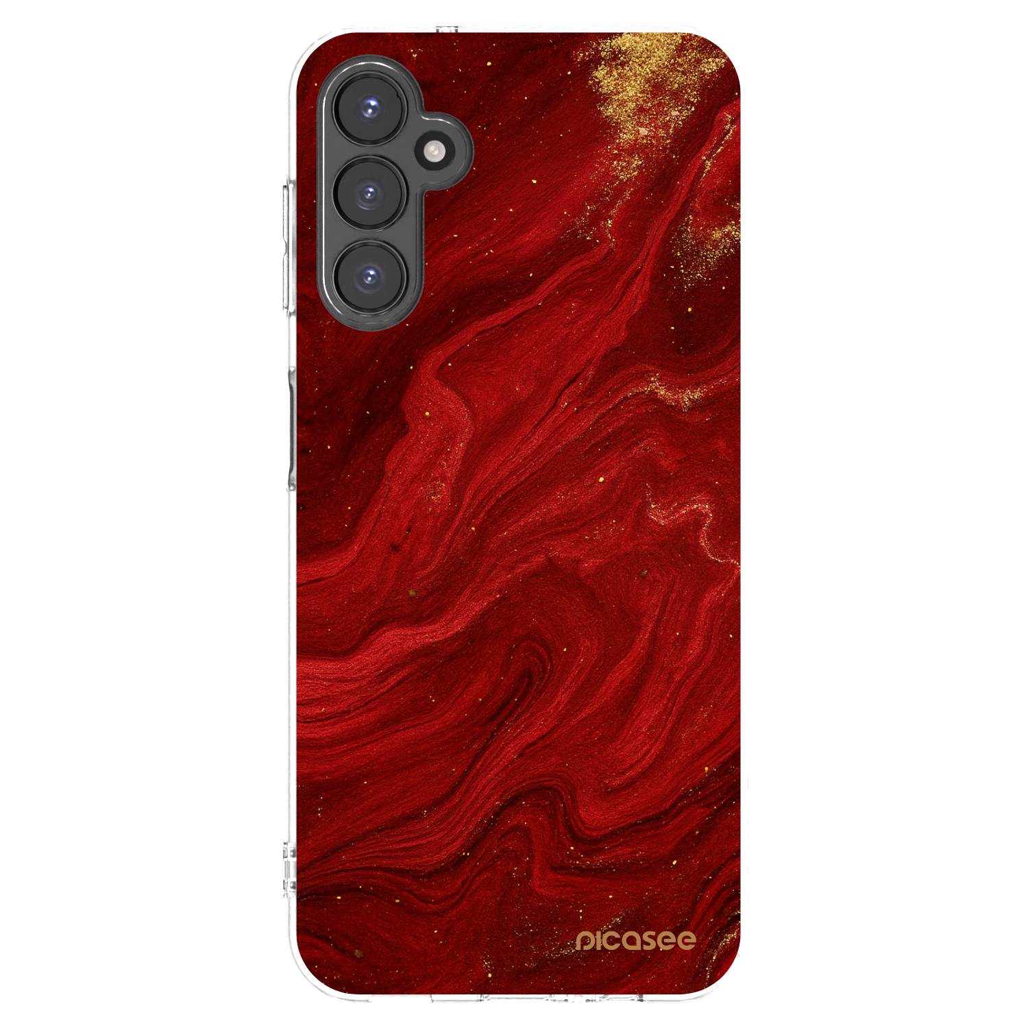 Picasee διαφανής θήκη σιλικόνης Samsung Galaxy A14 5G A146P - Red