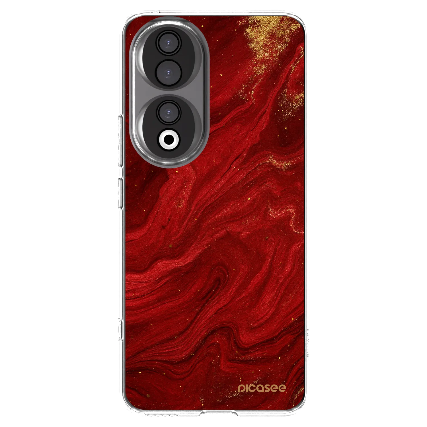 Picasee διαφανής θήκη σιλικόνης Honor 90 5G - Red