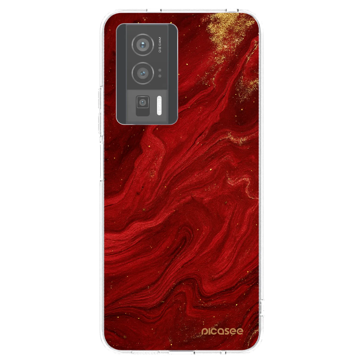 Picasee διαφανής θήκη σιλικόνης Xiaomi Poco F5 Pro 5G - Red