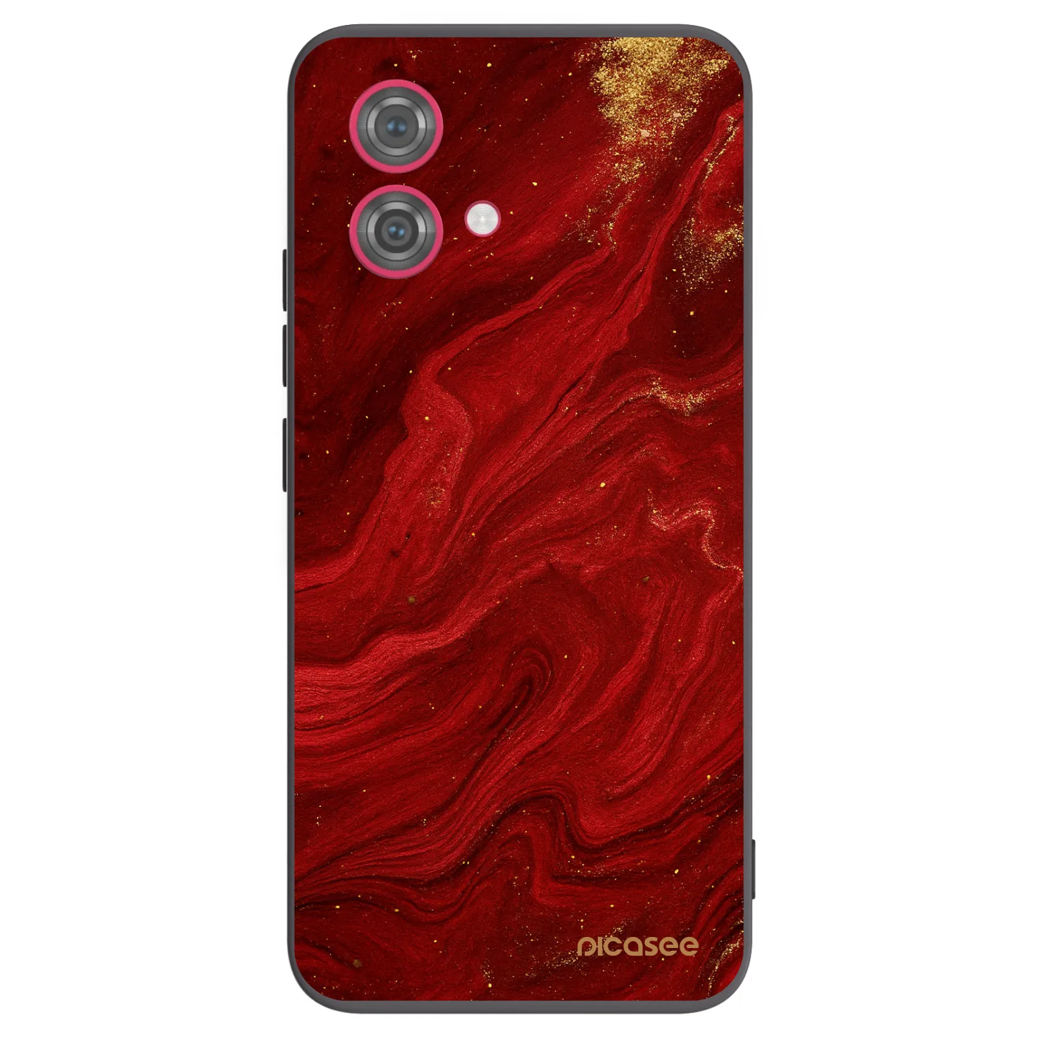 Picasee Μαύρη θήκη σιλικόνης για Motorola Moto G84 5G - Red