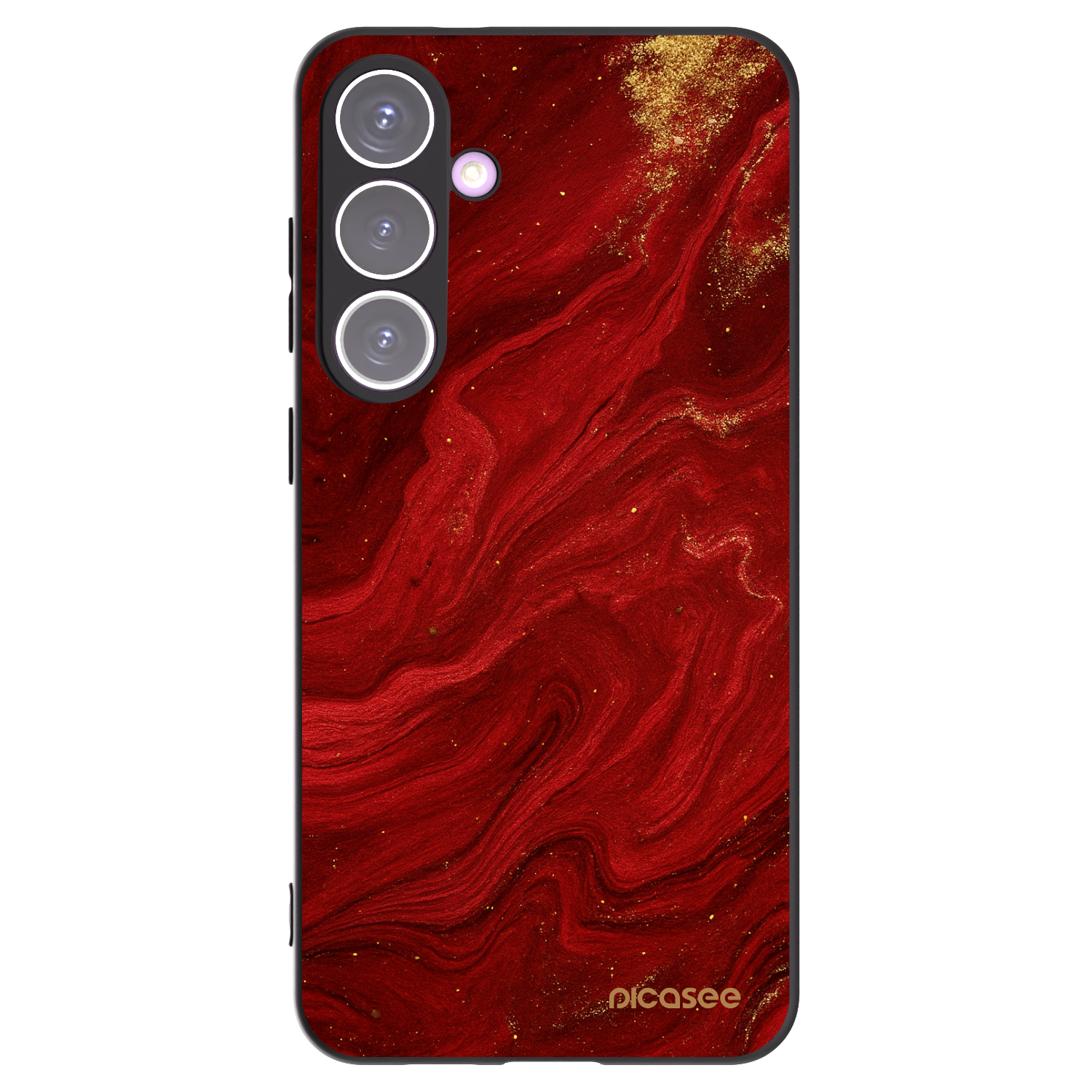 Picasee Μαύρη θήκη σιλικόνης για Samsung Galaxy S24+ S926B 5G - Red