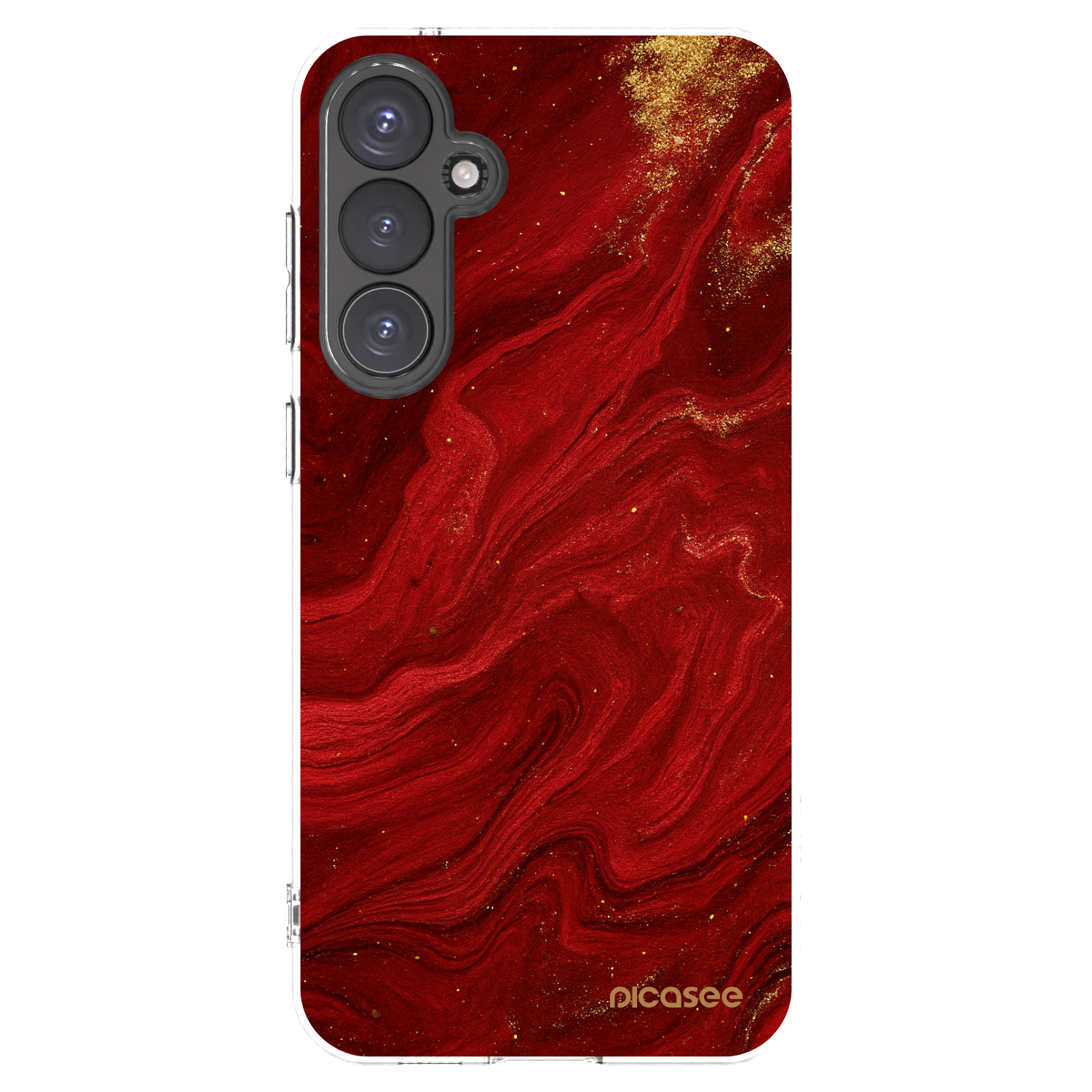 Picasee διαφανής θήκη σιλικόνης Samsung Galaxy S23 FE S711B - Red