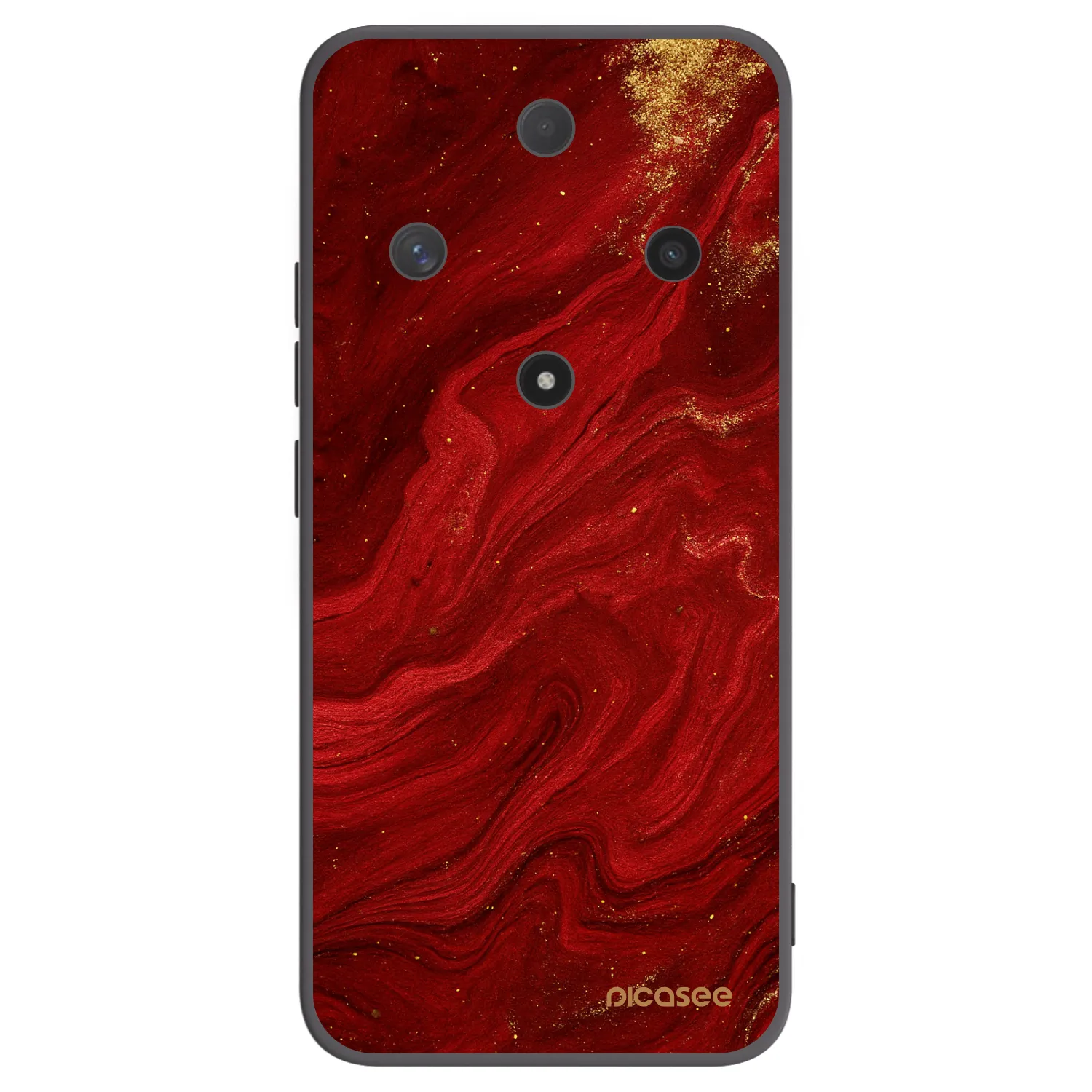 Picasee Μαύρη θήκη σιλικόνης για Honor Magic6 Lite 5G - Red