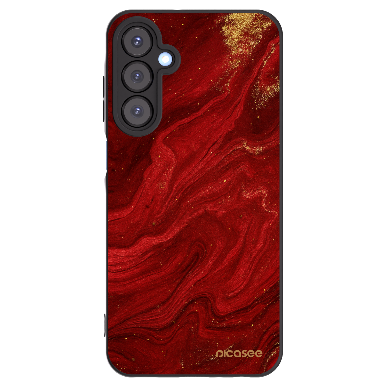 Picasee Μαύρη θήκη σιλικόνης για Samsung Galaxy A25 A256B 5G - Red