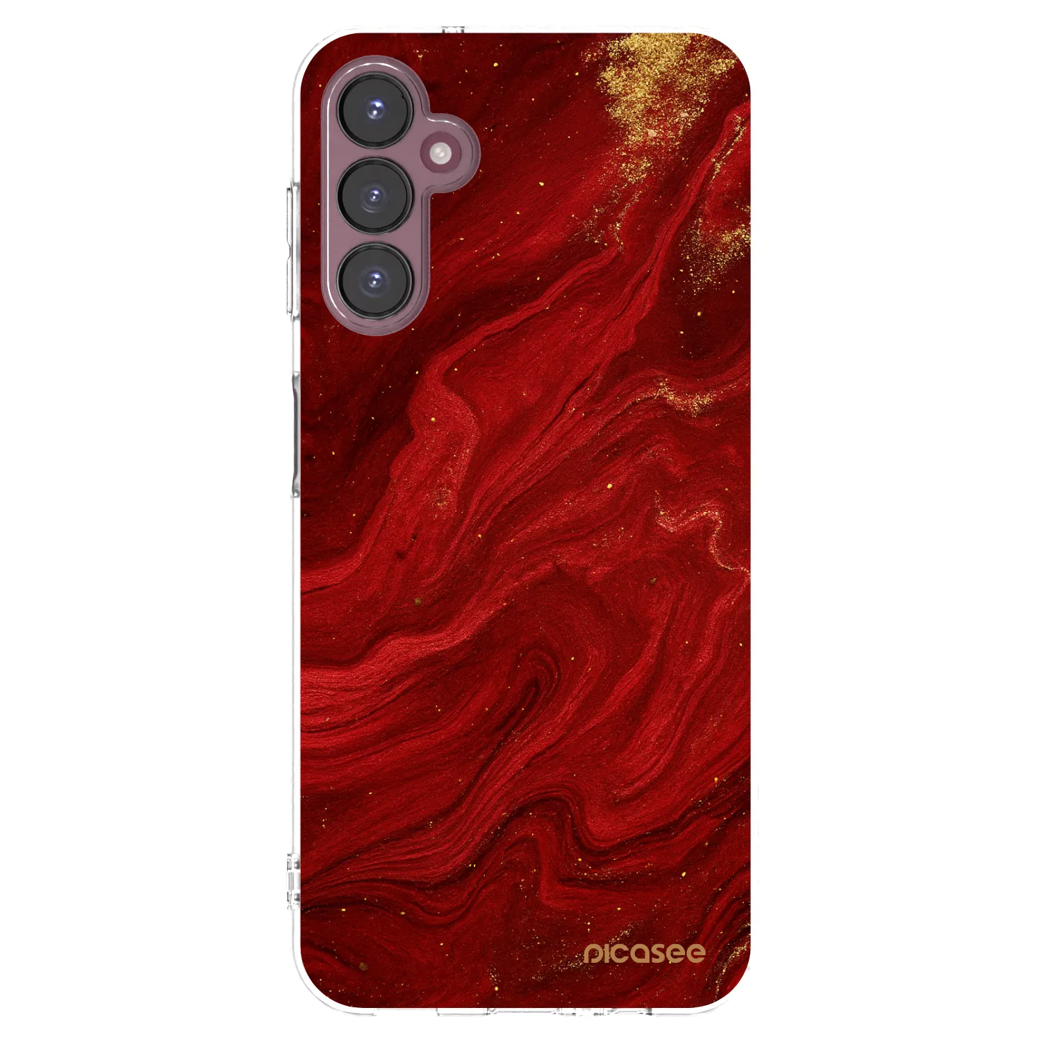 Picasee διαφανής θήκη σιλικόνης Samsung Galaxy A05s A057G - Red