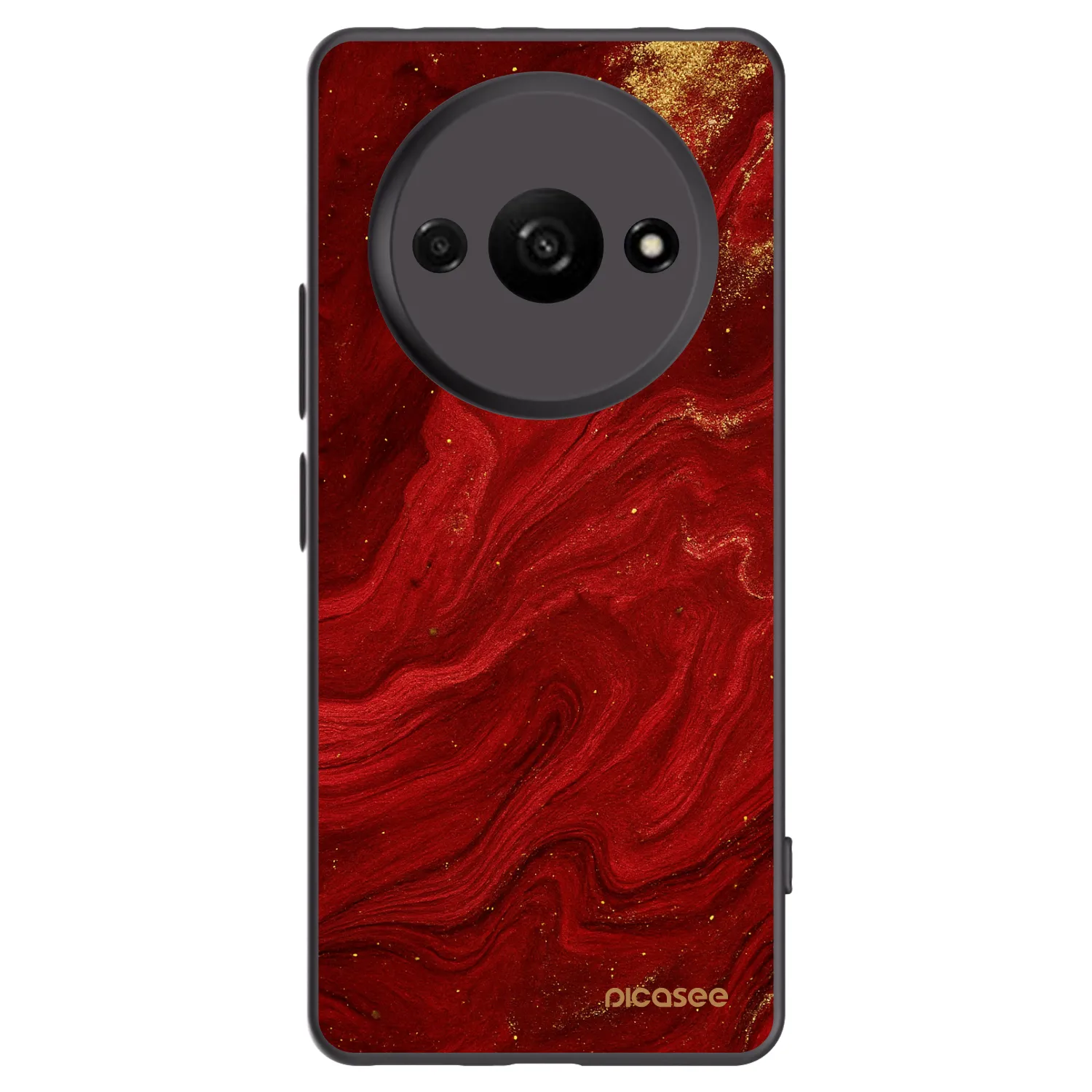 Picasee Μαύρη θήκη σιλικόνης για Xiaomi Redmi A3 - Red
