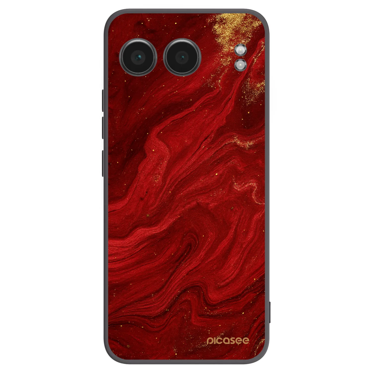 Picasee Μαύρη θήκη σιλικόνης για OnePlus Nord 4 - Red