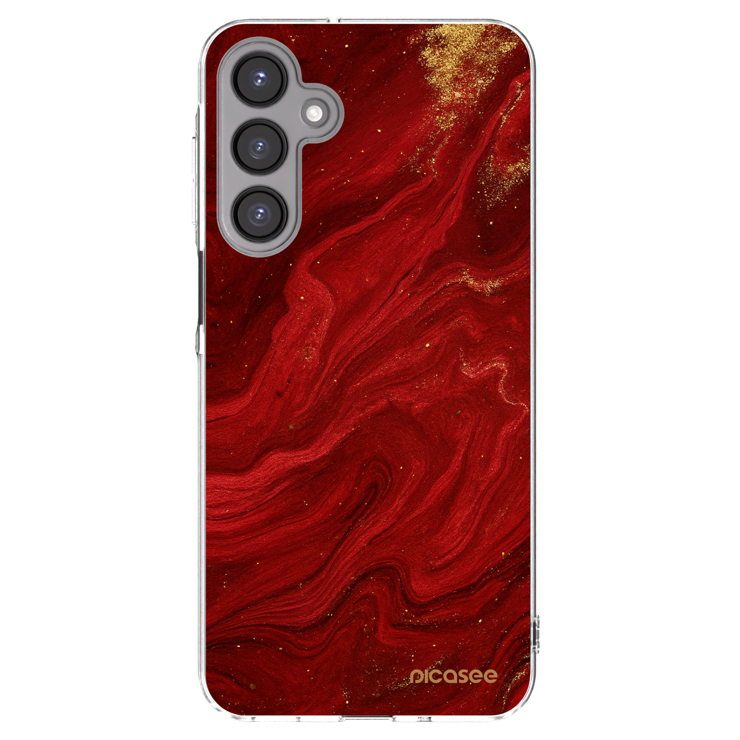 Picasee διαφανής θήκη σιλικόνης Samsung Galaxy A16 5G - Red