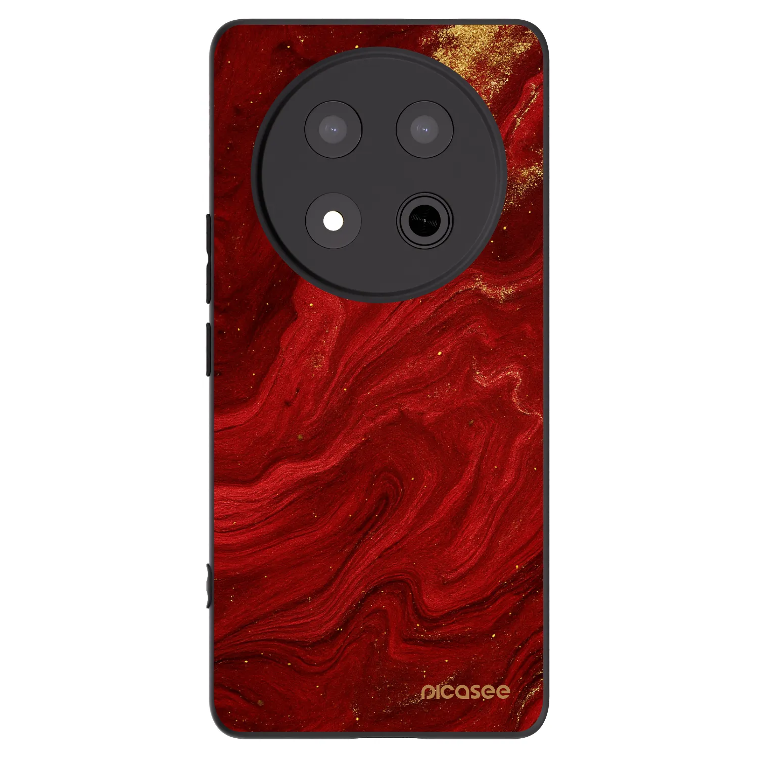 Picasee Μαύρη θήκη σιλικόνης για Honor Magic7 Lite 5G - Red