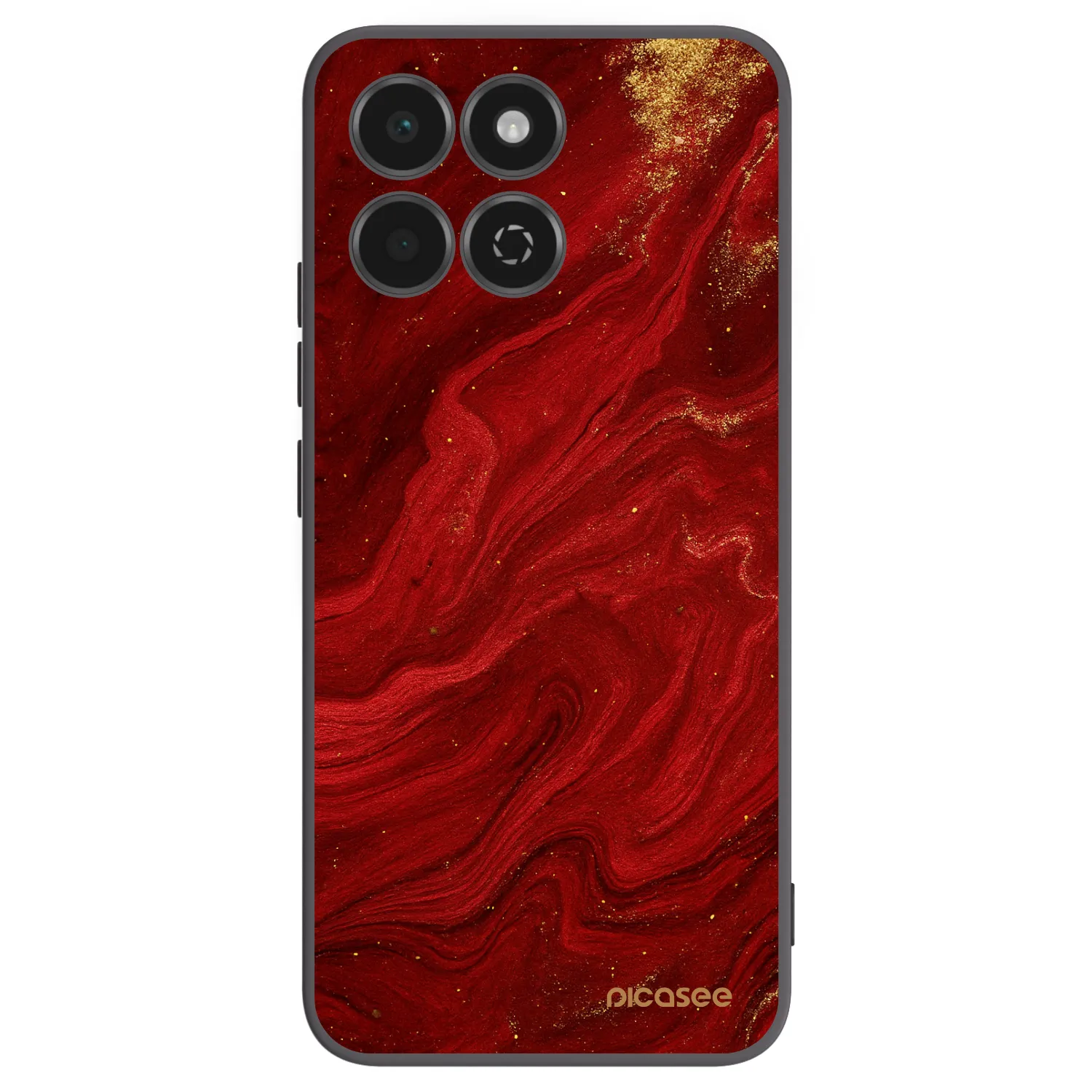 Picasee Μαύρη θήκη σιλικόνης για Honor 200 Smart 5G - Red