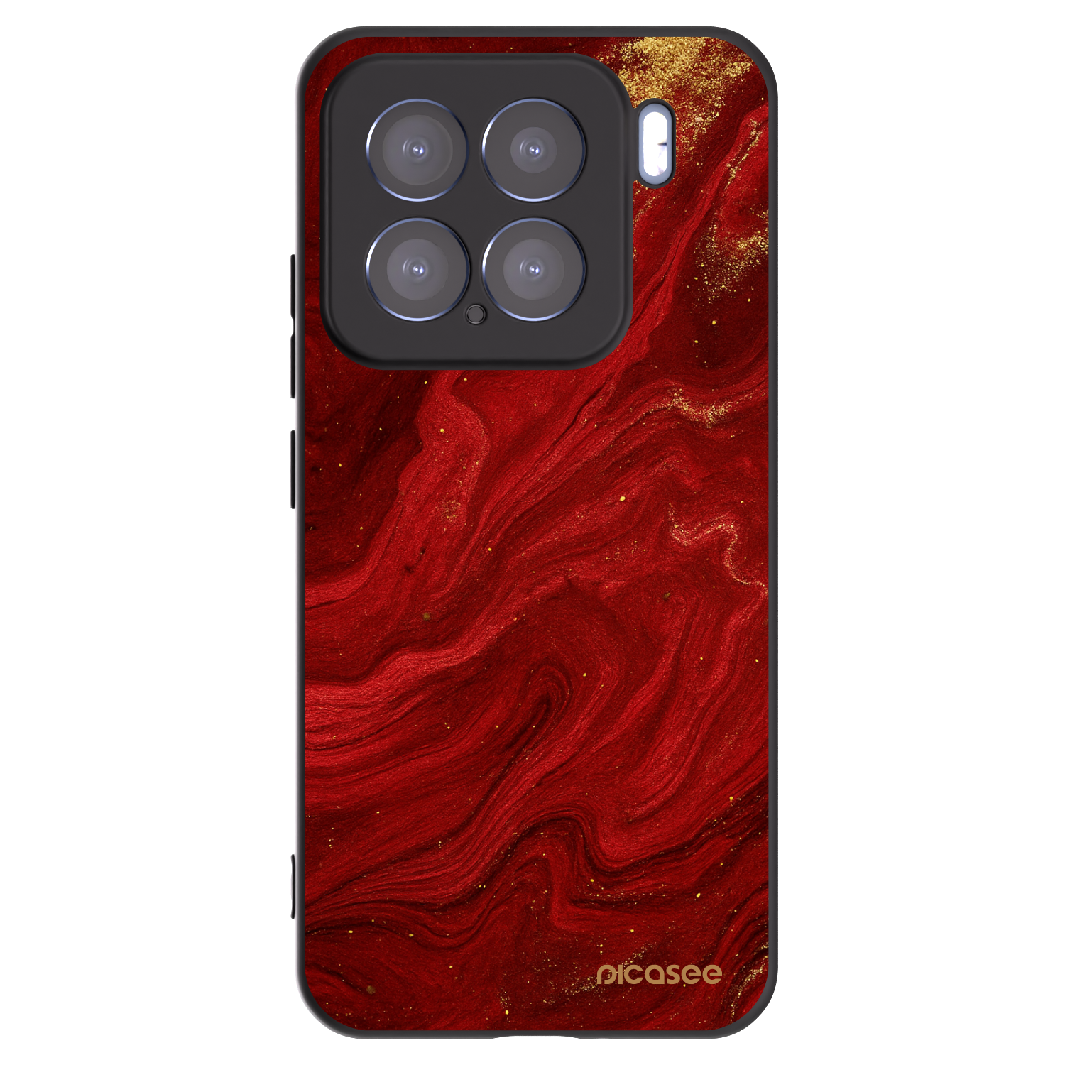 Picasee Μαύρη θήκη σιλικόνης για Xiaomi 15 - Red
