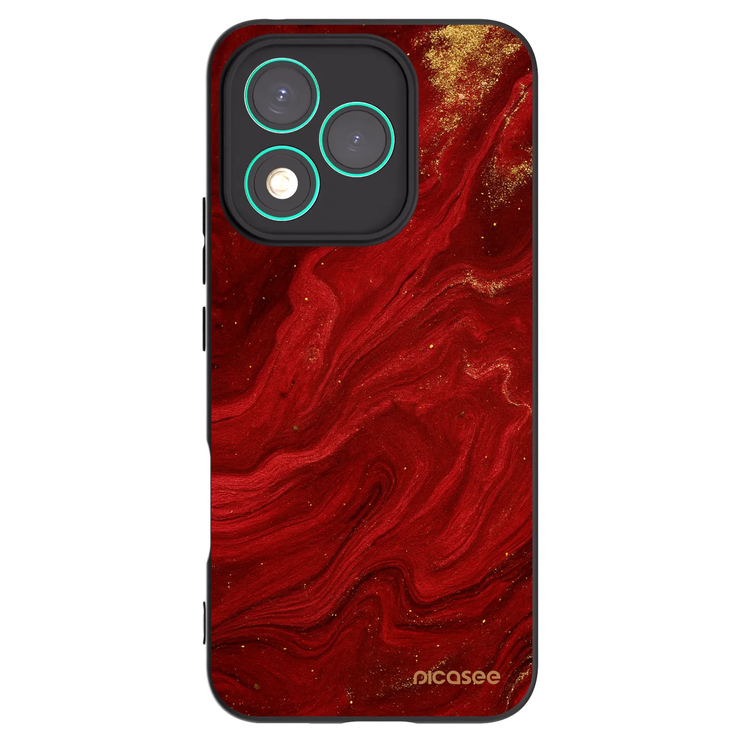 Picasee Μαύρη θήκη σιλικόνης για Honor 400 Lite 5G - Red