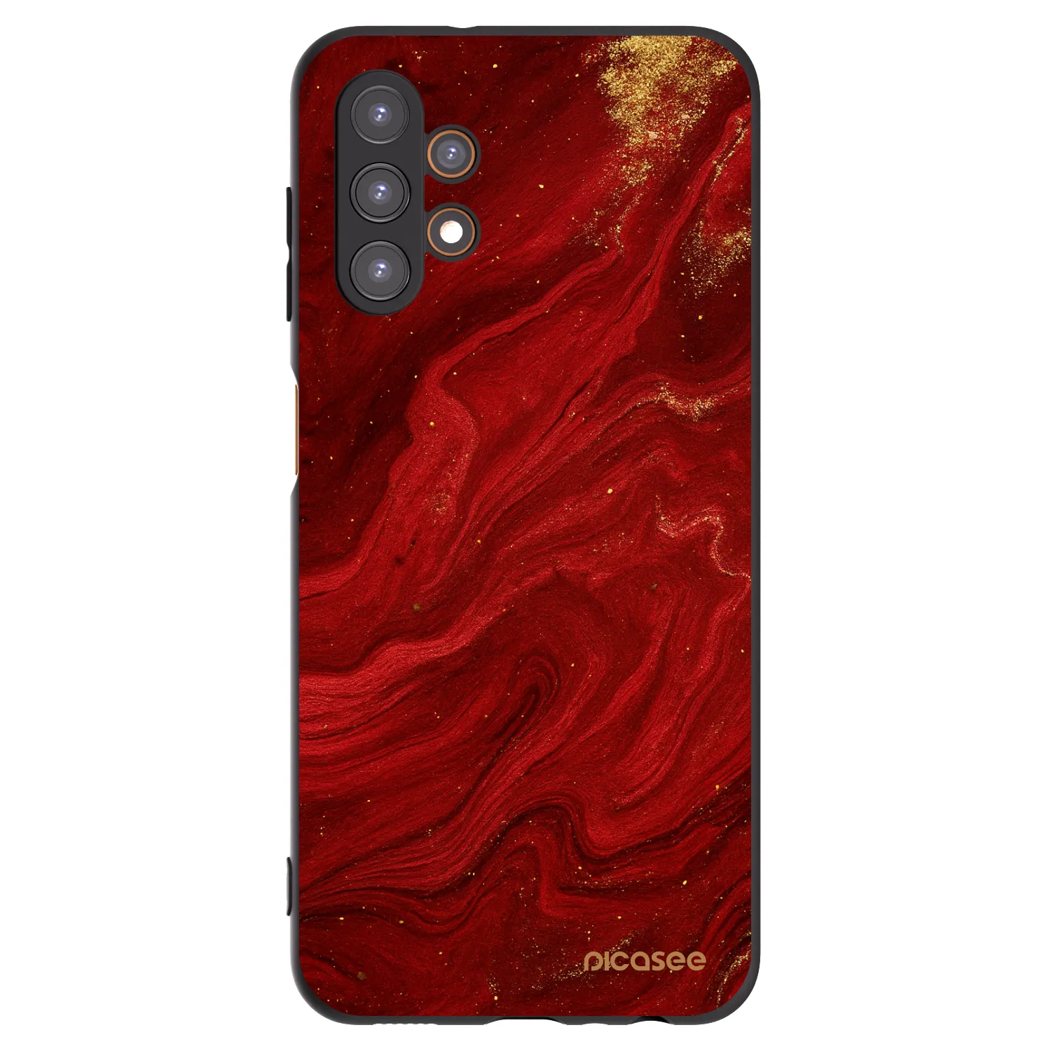 Picasee Μαύρη θήκη σιλικόνης για Samsung Galaxy A13 5G - Red