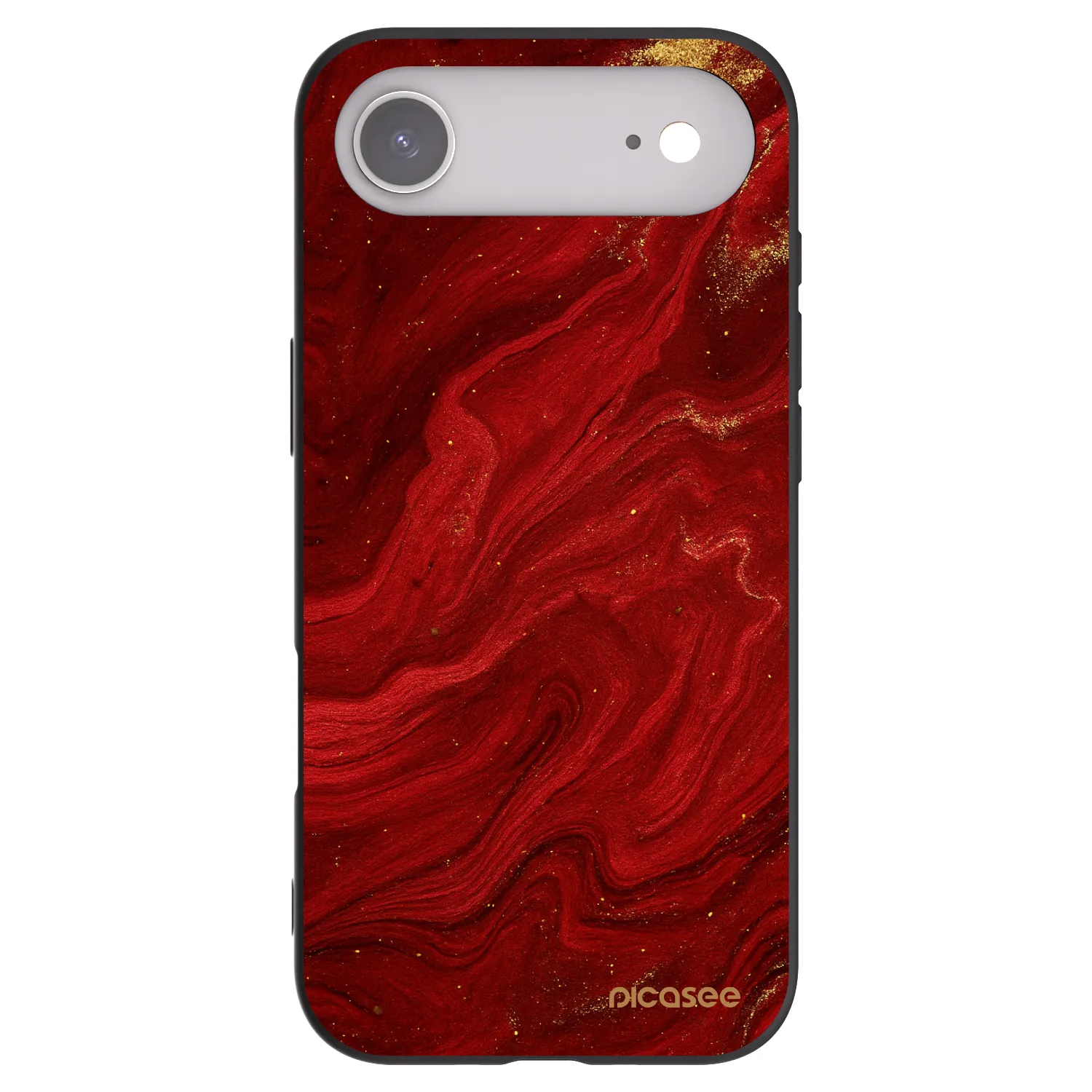 Picasee Μαύρη θήκη σιλικόνης για Apple iPhone Air - Red