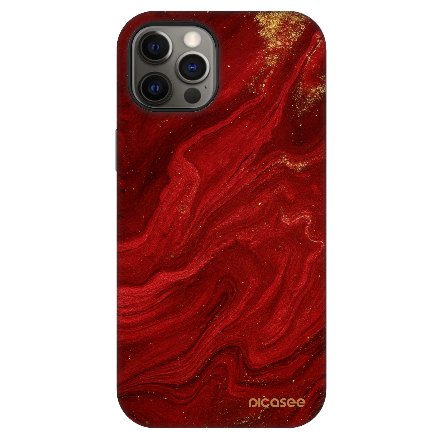 Picasee Fashion Case MagSafe για Apple iPhone 12 - Red
