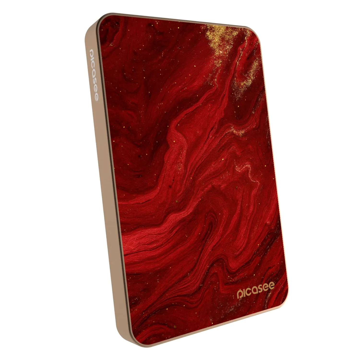 Picasee Powerbank με MagSafe 5 000 mAh Χρυσαφένιος - Red