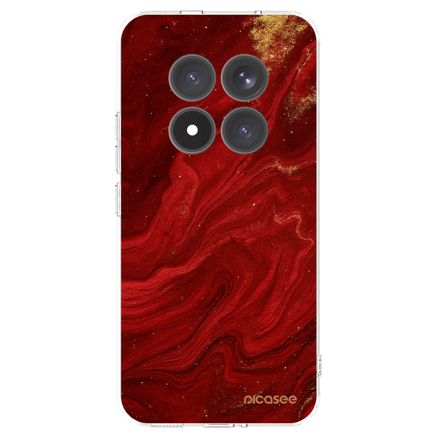 Picasee διαφανής θήκη σιλικόνης Xiaomi Redmi Note 15 Pro+ - Red