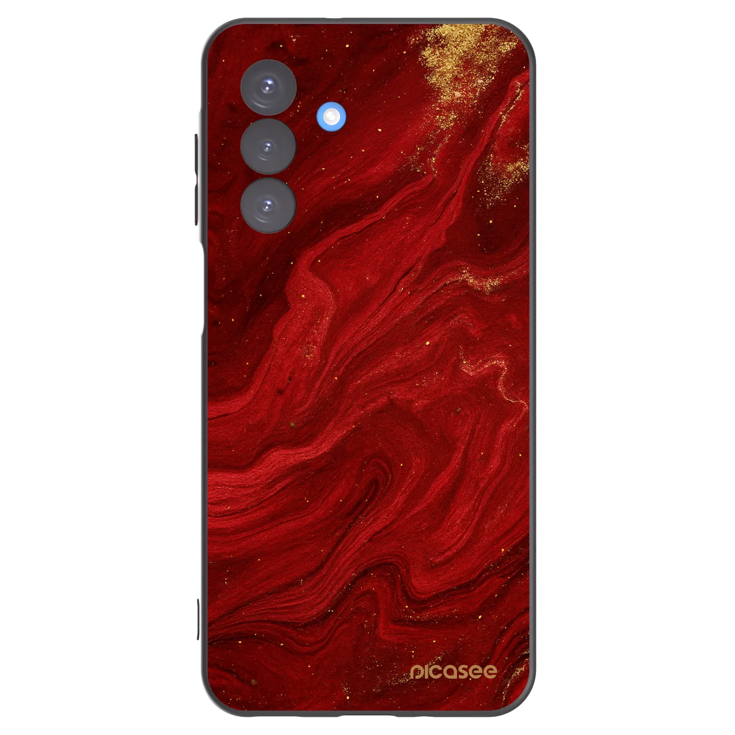 Picasee Μαύρη θήκη σιλικόνης για Samsung Galaxy A17 5G - Red