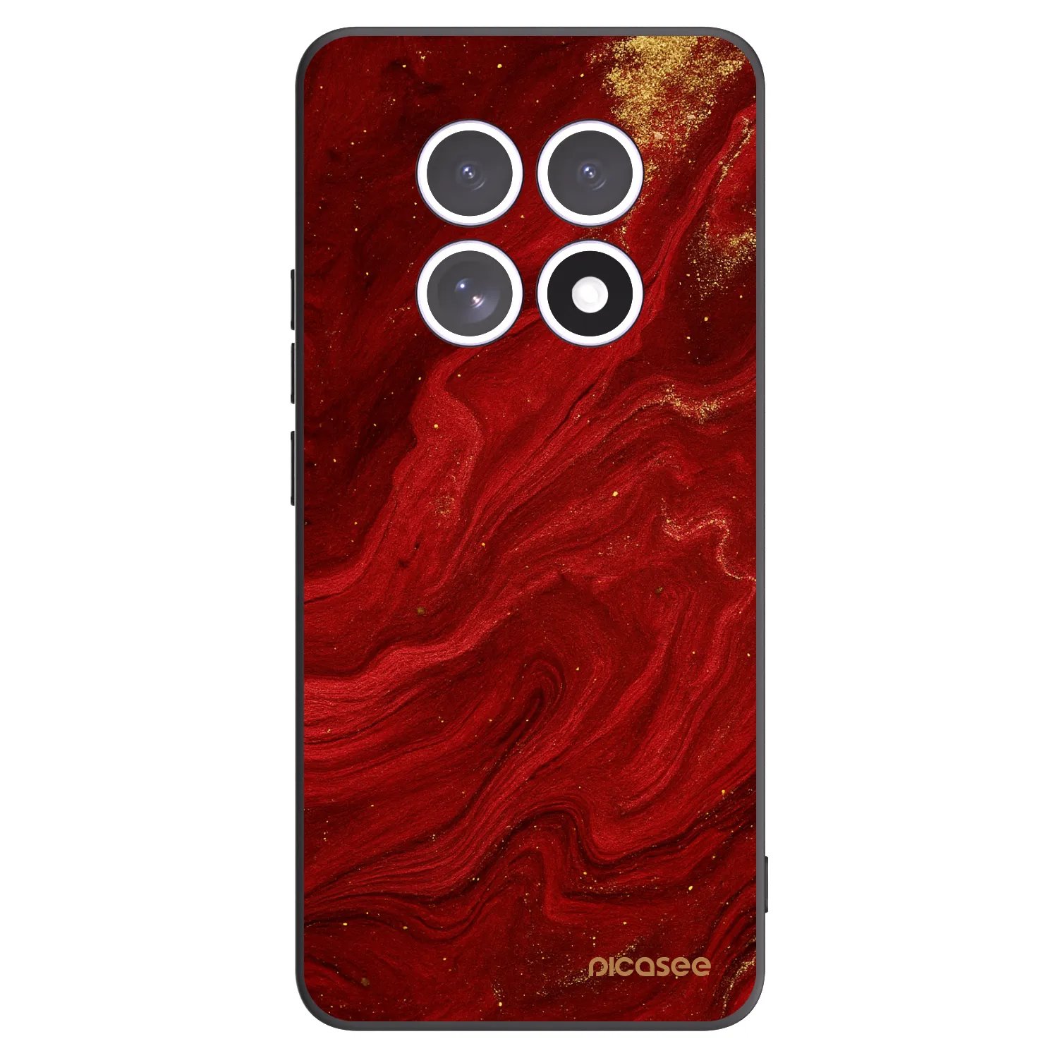 Picasee Μαύρη θήκη σιλικόνης για Xiaomi Redmi Note 15 - Red
