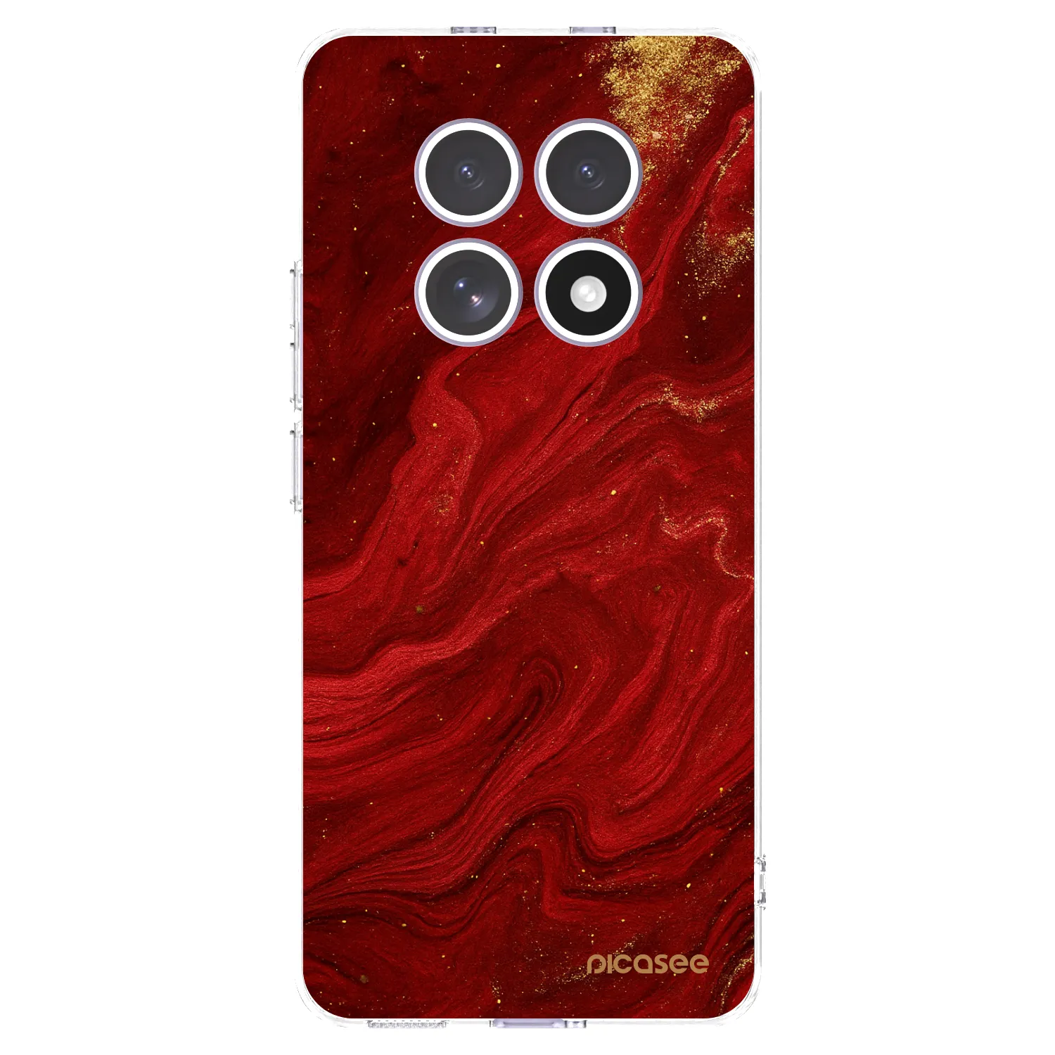 Picasee διαφανής θήκη σιλικόνης Xiaomi Redmi Note 15 - Red