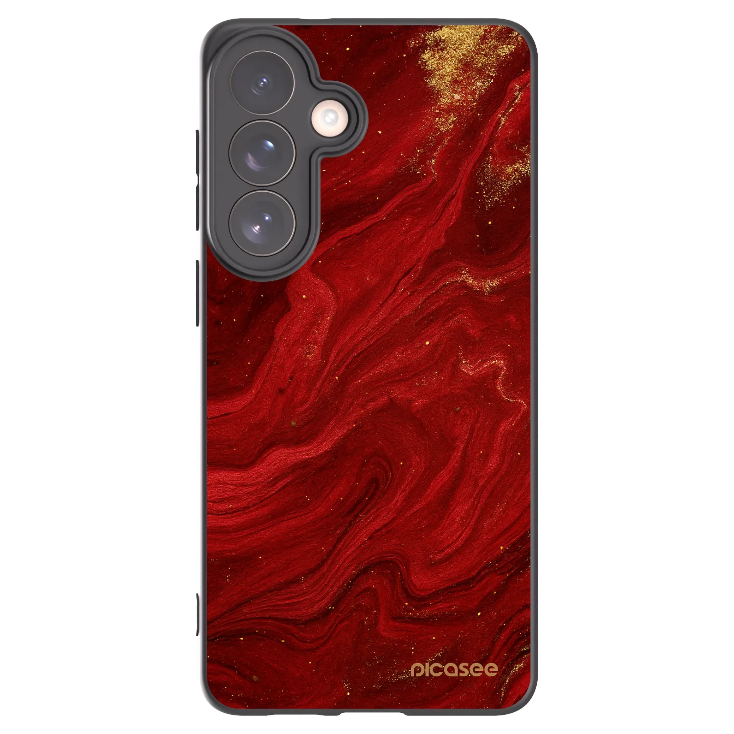 Picasee Μαύρη θήκη σιλικόνης για Samsung Galaxy S26+ - Red