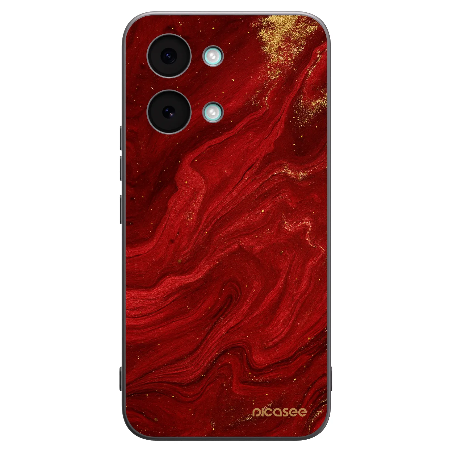 Picasee Μαύρη θήκη σιλικόνης για Xiaomi Poco X8 Pro Max - Red