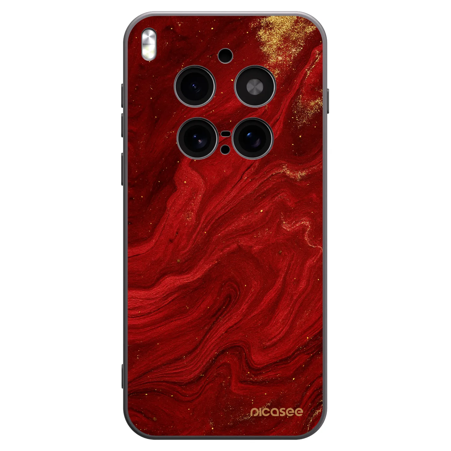 Picasee Μαύρη θήκη σιλικόνης για Vivo X300 Pro - Red