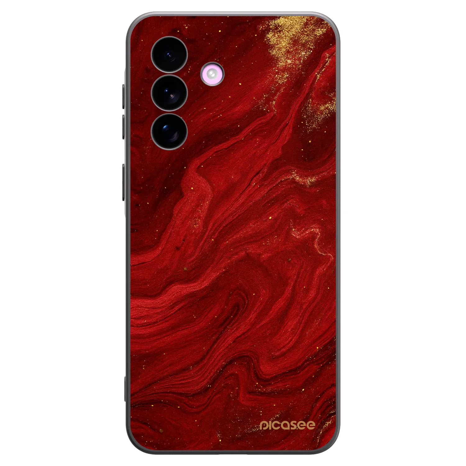 Picasee Μαύρη θήκη σιλικόνης για Samsung Galaxy A57 5G - Red