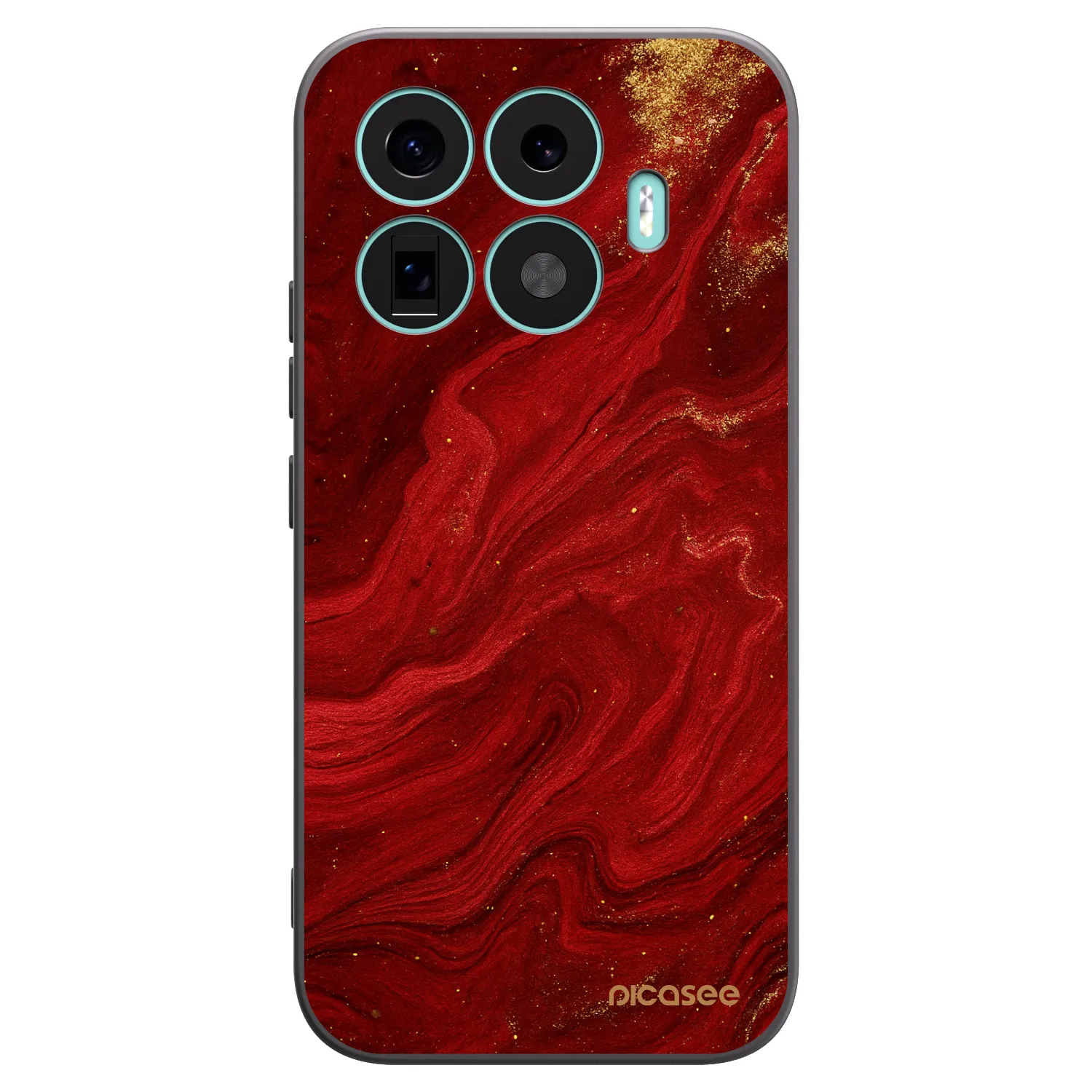Picasee Μαύρη θήκη σιλικόνης για Xiaomi 17T - Red