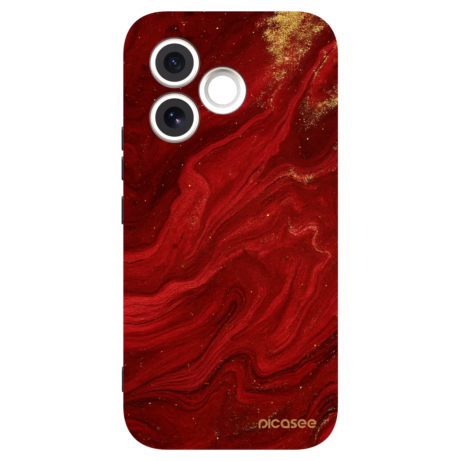 Picasee Μαύρη θήκη σιλικόνης για Honor 600 Lite - Red