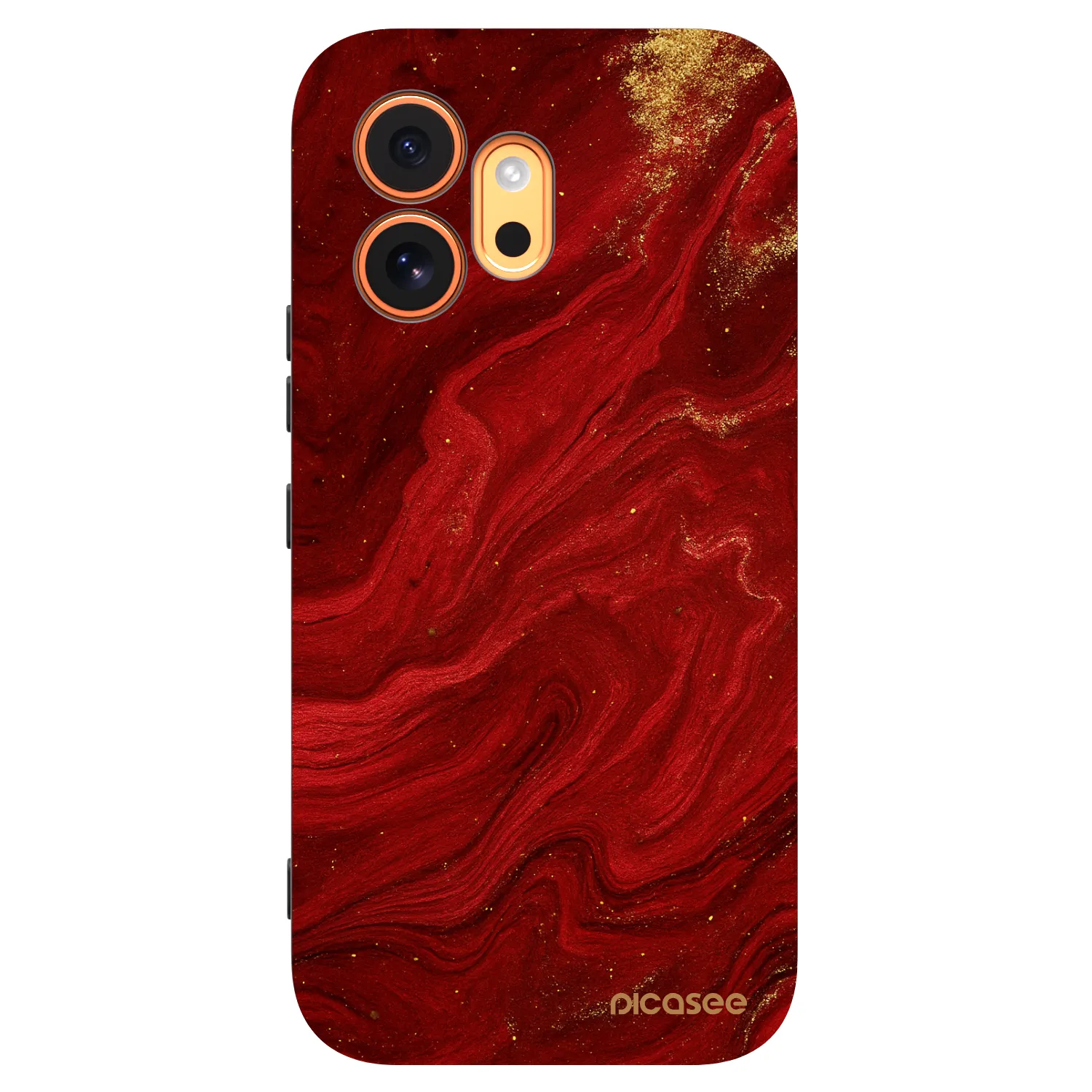 Picasee Μαύρη θήκη σιλικόνης για Honor 600 - Red