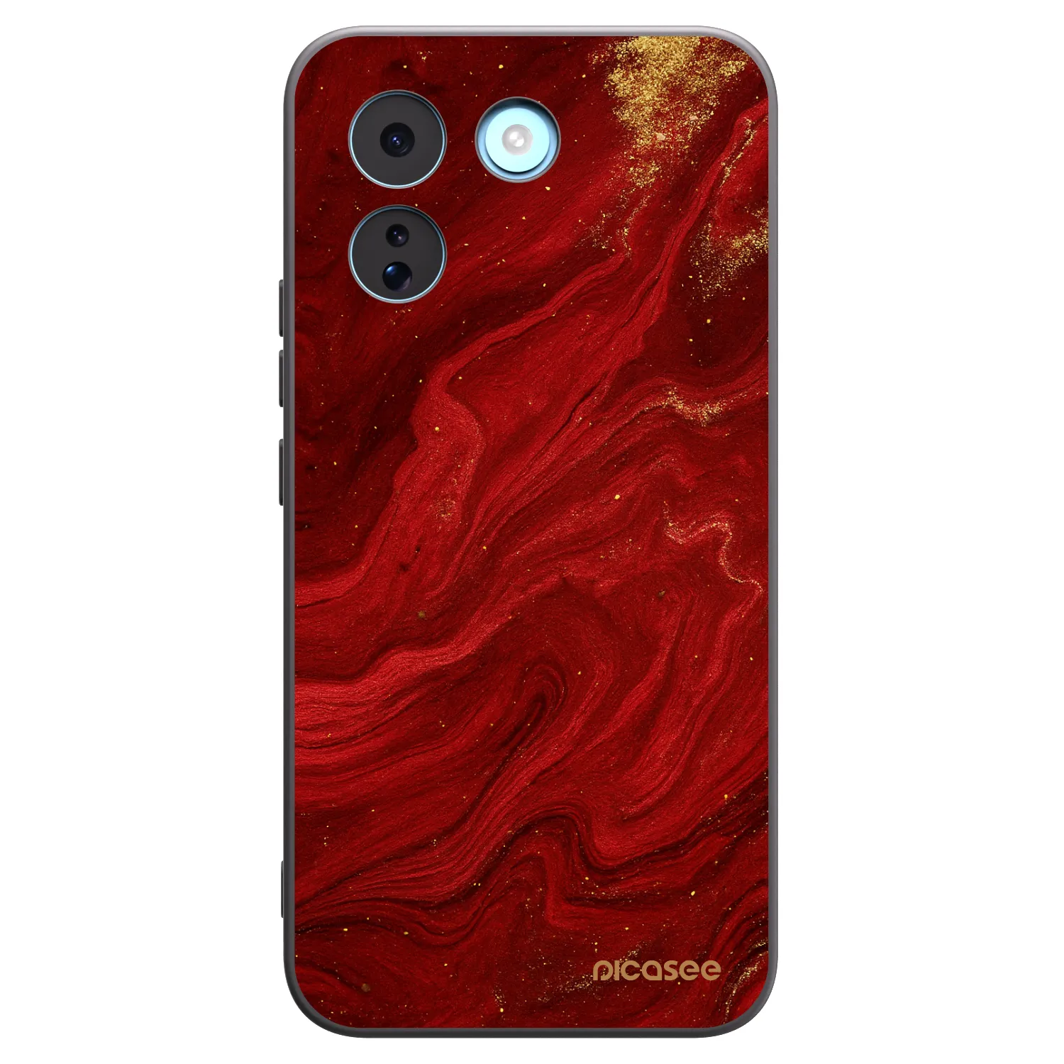 Picasee Μαύρη θήκη σιλικόνης για Xiaomi Redmi Note 17 Pro MAX 5G - Red
