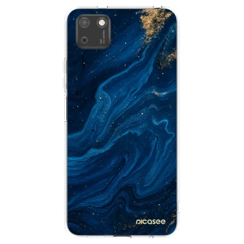 Picasee διαφανής θήκη σιλικόνης Huawei Y5P - Blue
