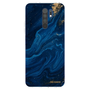 Picasee διαφανής θήκη σιλικόνης Xiaomi Redmi 9 - Blue