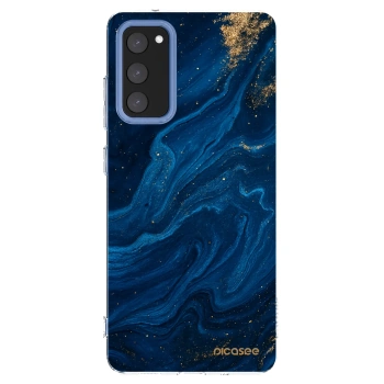 Picasee διαφανής θήκη σιλικόνης Samsung Galaxy S20 FE - Blue