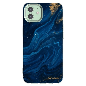 Picasee διαφανής θήκη σιλικόνης Apple iPhone 12 Pro - Blue
