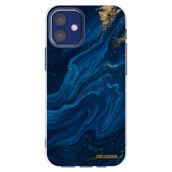 Picasee διαφανής θήκη σιλικόνης Apple iPhone 12 mini - Blue