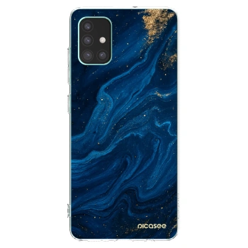 Picasee διαφανής θήκη σιλικόνης Samsung Galaxy M51 M515F - Blue