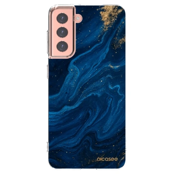 Picasee διαφανής θήκη σιλικόνης Samsung Galaxy S21 5G G991B - Blue