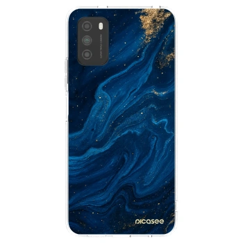 Picasee διαφανής θήκη σιλικόνης Xiaomi Poco M3 - Blue