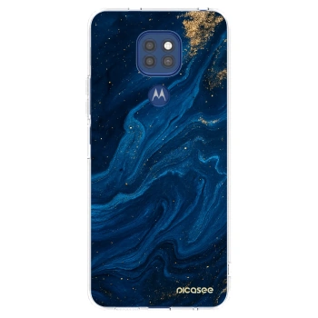 Picasee διαφανής θήκη σιλικόνης Motorola Moto G9 Play - Blue