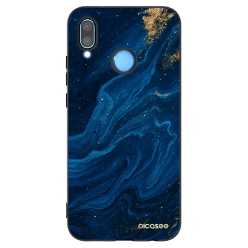Picasee Μαύρη θήκη σιλικόνης για Huawei P20 Lite - Blue