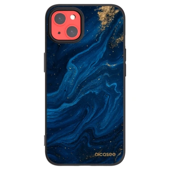 Picasee Μαύρη θήκη σιλικόνης για Apple iPhone 13 - Blue