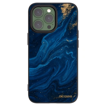 Picasee Μαύρη θήκη σιλικόνης για Apple iPhone 13 Pro - Blue